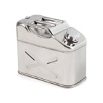 Axess industries jerrican de transport en acier inoxydable avec bouchon  vis capacit 10 l