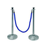 Axess industries kit de poteaux de balisage en inox coloris poteau inox coloris cordon bleu