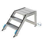 Axess industries marchepied en aluminium inclinaison 45 nbre de marches 3 haut. travail. . .