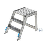 Axess industries marchepied en aluminium inclinaison 60 nbre de marches 2 haut. travail 2 m