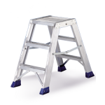 Axess industries marchepied double acc�s � large plateforme nbre de marches 2 x 2 haut. . . .