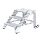 Axess industries marchepied escalier avec palier larg. marche 1 m nbre de marches 2