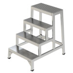 Axess industries marchepied industriel 1  4 marches nbre de marches 4 haut. travail 2, 5 m