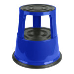 Axess industries marchepied roulant en m�tal coloris bleu
