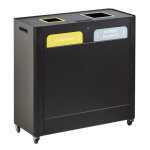 Axess industries meuble de tri slectif mobile nbre de compartiments 2