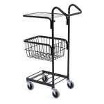 Axess industries mini chariot de bureau simple nbre de plateaux 1 nbre de paniers 1