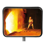 Axess industries miroir de signalisation inox dist. max. utilisation 12 m dim. optique . . .