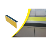 Axess industries nez de marche � angle droit en aluminium pour l'int�rieur dim. lxlxh 1500 x. . .