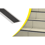 Axess industries nez de marche plat en aluminium pour l'int�rieur ou l'ext�rieur