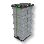 Axess industries pack : logistique bacs navette contient lot 2 : 10 bacs de�600x400x310