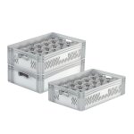 Axess industries panier lave vaisselle 600x400 mm 24 compartiments haut. ext. 220 mm