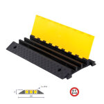 Axess industries passe - cble modulaire 3 canaux avec couvercle module elment droit