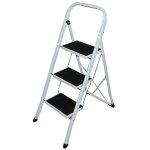 Axess industries petit escabeau en acier nbre de marches 3 haut. travail 2, 7 m