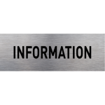 Axess industries plaque de signaltique en alu modle information