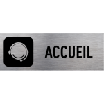 Axess industries plaque de signaltique en alu modle accueil
