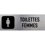 Axess industries plaque de signaltique en alu modle femmes