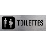 Axess industries plaque de signaltique en alu modle mixte