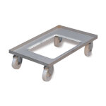 Axess industries plateau roulant porte - bacs 600 x 400 en inox mati�re roues nylon et caoutchouc