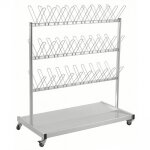 Axess industries portant mobile pour chaussures avec plateau finition thermolaque