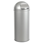 Axess industries poubelle dme  trappe coloris gris ral 9006