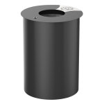 Axess industries poubelle  poser ou fixer avec crase - mgots coloris gris manganse