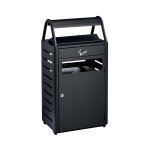 Axess industries poubelle d'ext�rieur anti - vandalisme avec cendrier int�gr� capacit� 50 l . . .