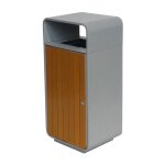 Axess industries poubelle d'ext�rieur aspect bois