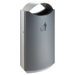 Axess industries poubelle d'extrieur avec auvent