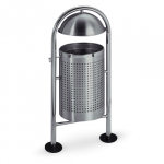 Axess industries poubelle d'extrieur en inox poli