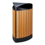 Axess industries poubelle extrieure avec couvercle 60l