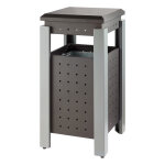 Axess industries poubelle extrieure avec toit