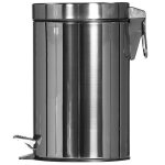 Axess industries poubelle ronde  pdale capacit 3 l coloris inox