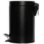 Axess industries poubelle ronde � p�dale capacit� 3 l coloris noir mat