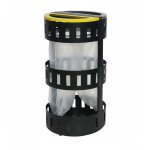 Axess industries poubelle de tri double compartiment volume 65 l