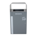 Axess industries poubelle de tri s�lectif d'ext�rieur design avec bac pour d�chets