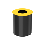 Axess industries poubelle de tri s�lectif petit volume volume 15 l coloris jaune