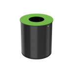 Axess industries poubelle de tri s�lectif petit volume volume 15 l coloris vert
