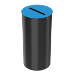 Axess industries poubelle de tri s�lectif petit volume volume 50 l coloris bleu