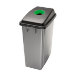 Axess industries poubelle de tri s�lectif en plastique mod�le cercle vert