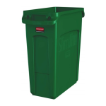 Axess industries poubelle de tri avec vidage simplifi� capacit� 60 l coloris vert