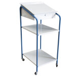 Axess industries pupitre  critoire sur roulettes modle 2 tagres