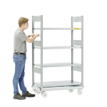 Axess industries rack mobile sans bacs long. utile 1000 mm prof. utile 500 mm nbre de. . .