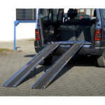 Axess industries rampes de chargement alu pliables et antidrapantes haut. replie 1070 mm
