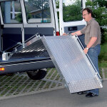 Axess industries rampe de chargement repliable 2 parties charge 320 kg long. 2800 mm . . .