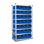 Axess industries rayonnage avec 28 bacs  bec de 25 litres