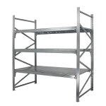 Axess industries rayonnage mi - lourd galvanis - hauteur 2000 mm module dpart long. utile. . .