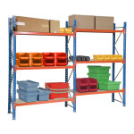 Axess industries rayonnage mi - lourd - h 2980 mm - charge 300  1400 kg - platelage bois . . .