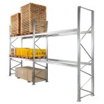 Axess industries rayonnage � palettes h4500 module suivant long. utile 2200 mm prof. . . .