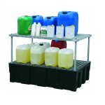 Axess industries rayonnage pour petits rcipients avec bac de rtention en polythylne nbre. . .