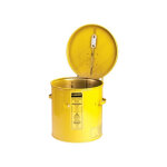 Axess industries rcipient de trempage en acier pour produits inflammables coloris jaune . . .